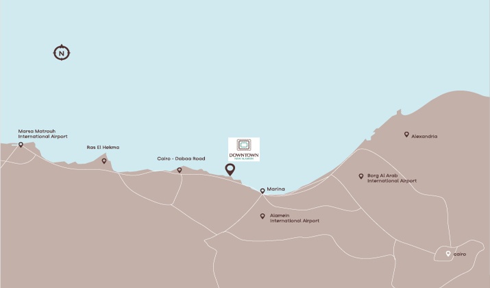 موقع الداون تاونت العلمين الجديدة