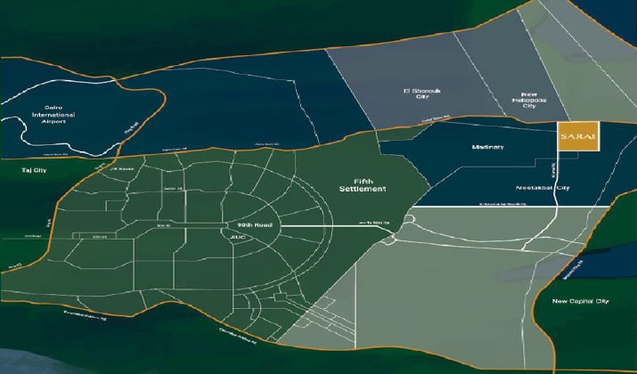 موقع سراي التجمع الخامس