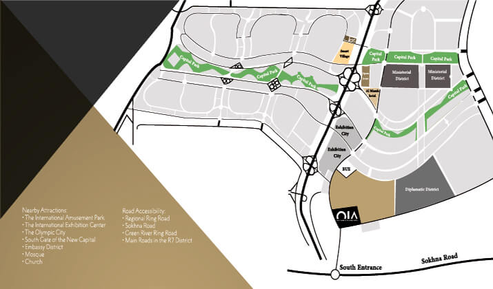 موقع كمبوند اويا العاصمة