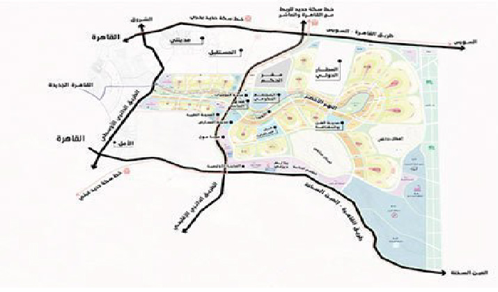 موقع كمبوند كابيتال هايتس 2العاصمة
