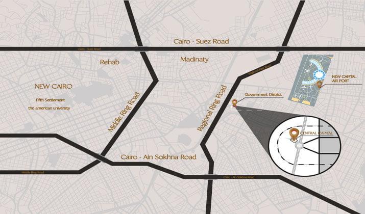 موقع سنترال كابيتال العاصمة الادارية الجديدة