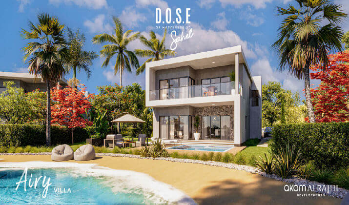 فلل للبيع في قرية دوس الساحل الشمالى