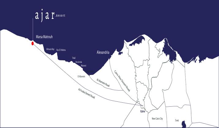موقع قرية اجار مرسى مطروح