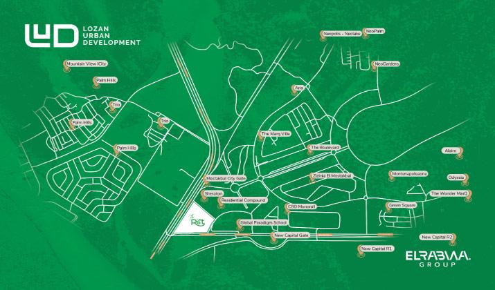 موقع مول ذا ريفت القاهرة الجديدة