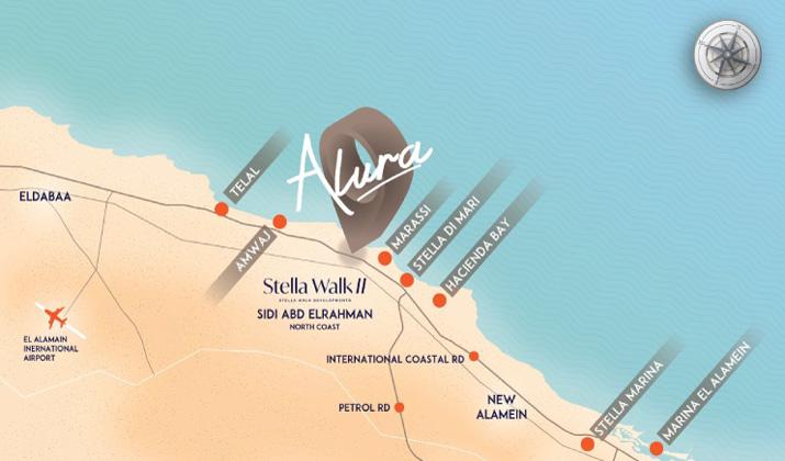 موقع قرية الورا الساحل الشمالي