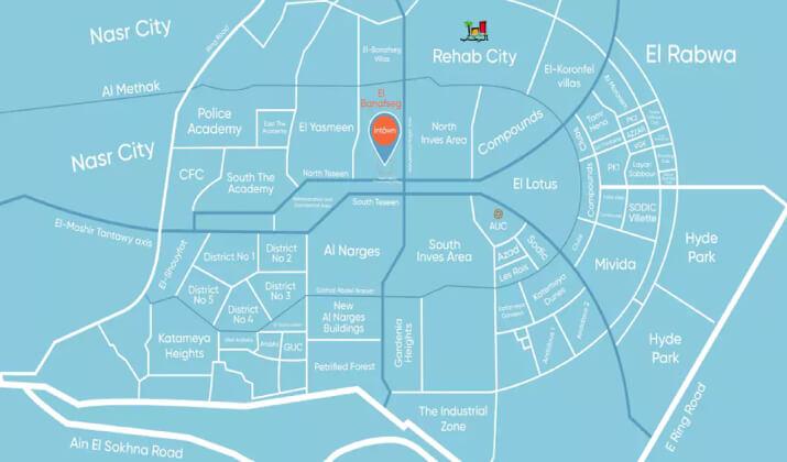 موقع ان تاون القاهرة الجديدة