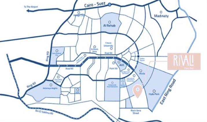 موقع كمبوند ريفالي القاهرة الجديدة