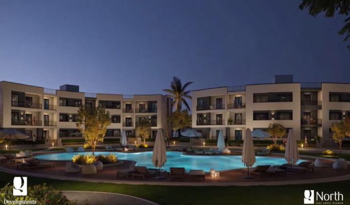 شاليهات للبيع بقرية كيو نورث الساحل الشمالي