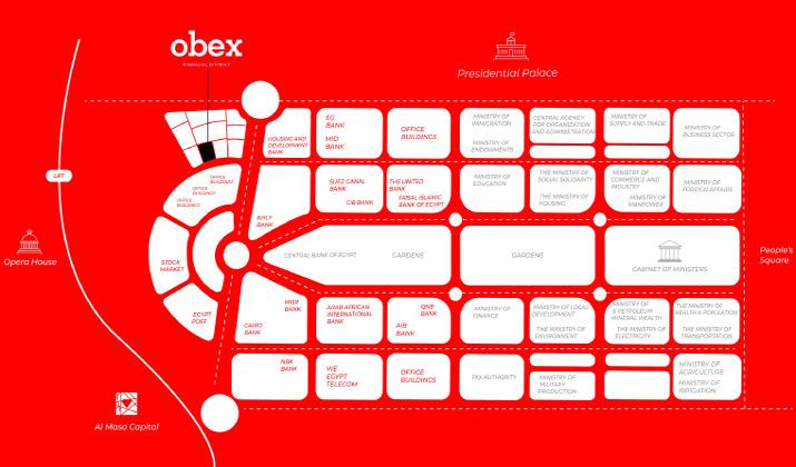 موقع اوبيكس بيزنس هب العاصمة الادارية الجديدة