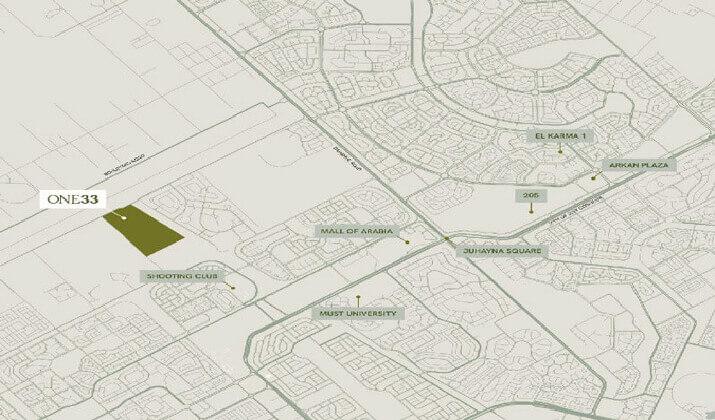 موقع كمبوند وان 33 اكتوبر