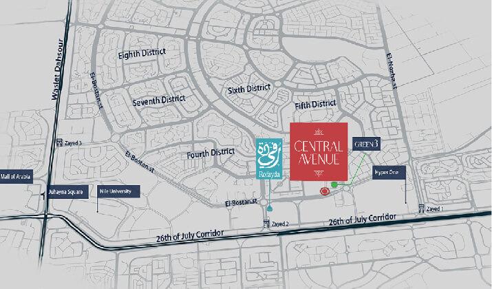 موقع مول سنترال افينيو الشيخ زايد