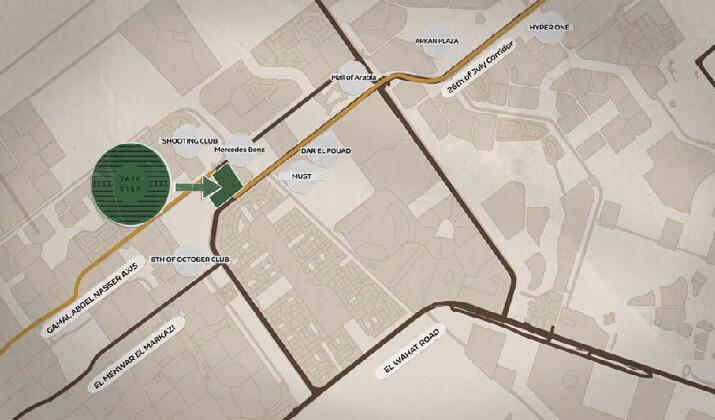 موقع كمبوند جاذبية 6 اكتوبر