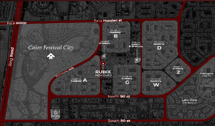 موقع مول روبيكس القاهرة الجديدة .