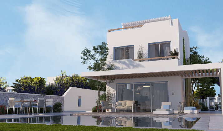 فلل للبيع في قرية بلاج الساحل الشمالي