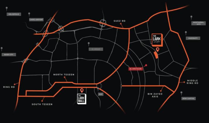 موقع كمبوند ذا لارك ريزيدنس القاهرة الجديدة