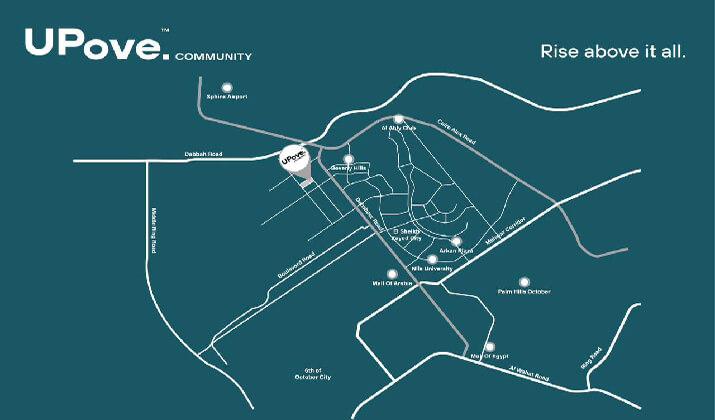 موقع كمبوند ابوف كوميونيتي زايد الجديدة