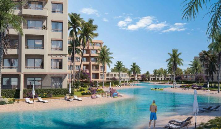 شاليهات للبيع في قرية هاسيندا ووترز الساحل الشمالي