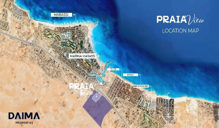 موقع قرية برايا فيو الساحل الشمالي