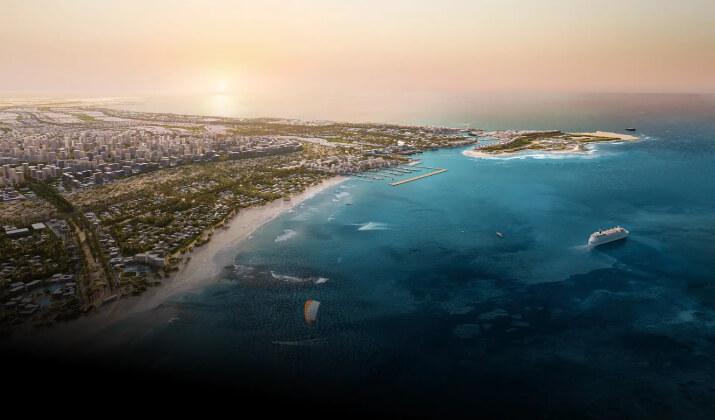 مساحة مشروع وادي يم راس الحكمة